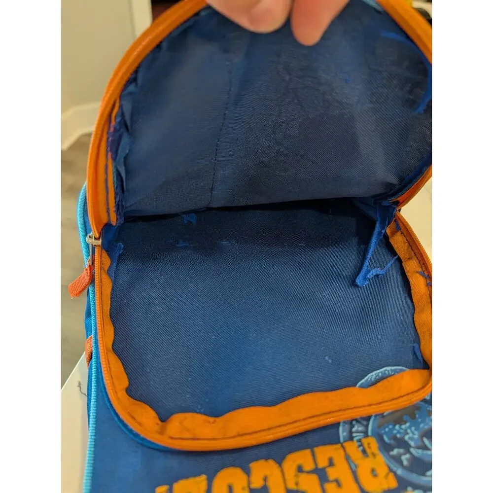 Go Diego Go Rolling Backpack Save The Elephant To The Rescue Blue Orange VTG...